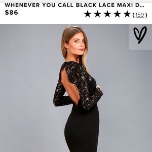 Black formal gown